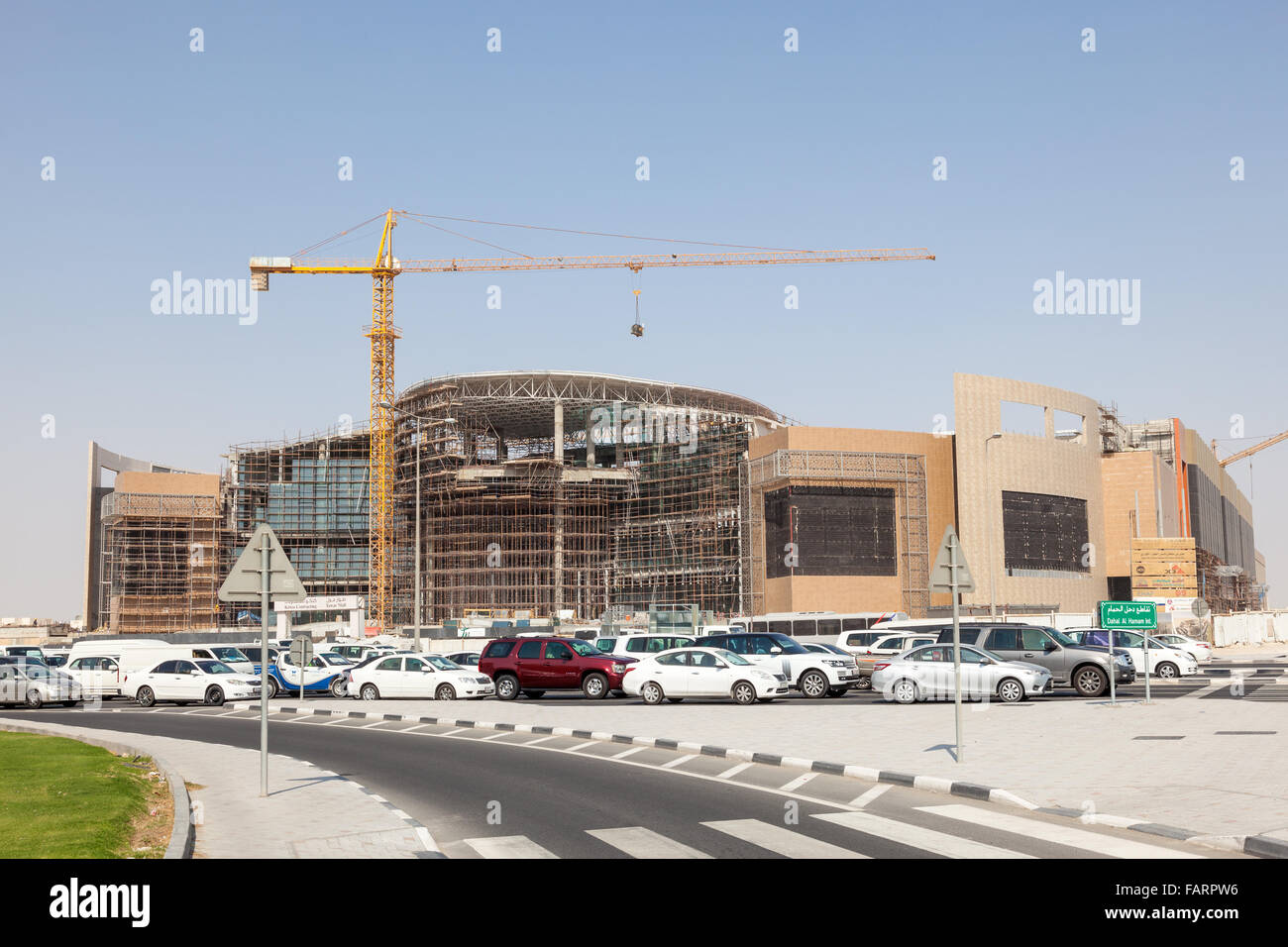 Twar Mall-Baustelle in Doha, Katar Stockfoto
