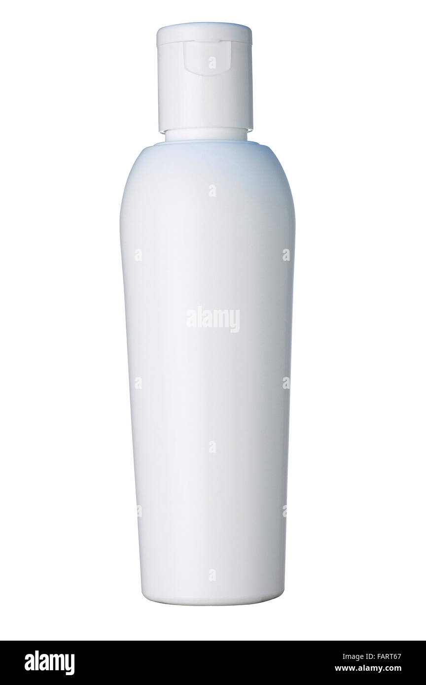 Abbildung des leeren weißen Flasche Stockfoto