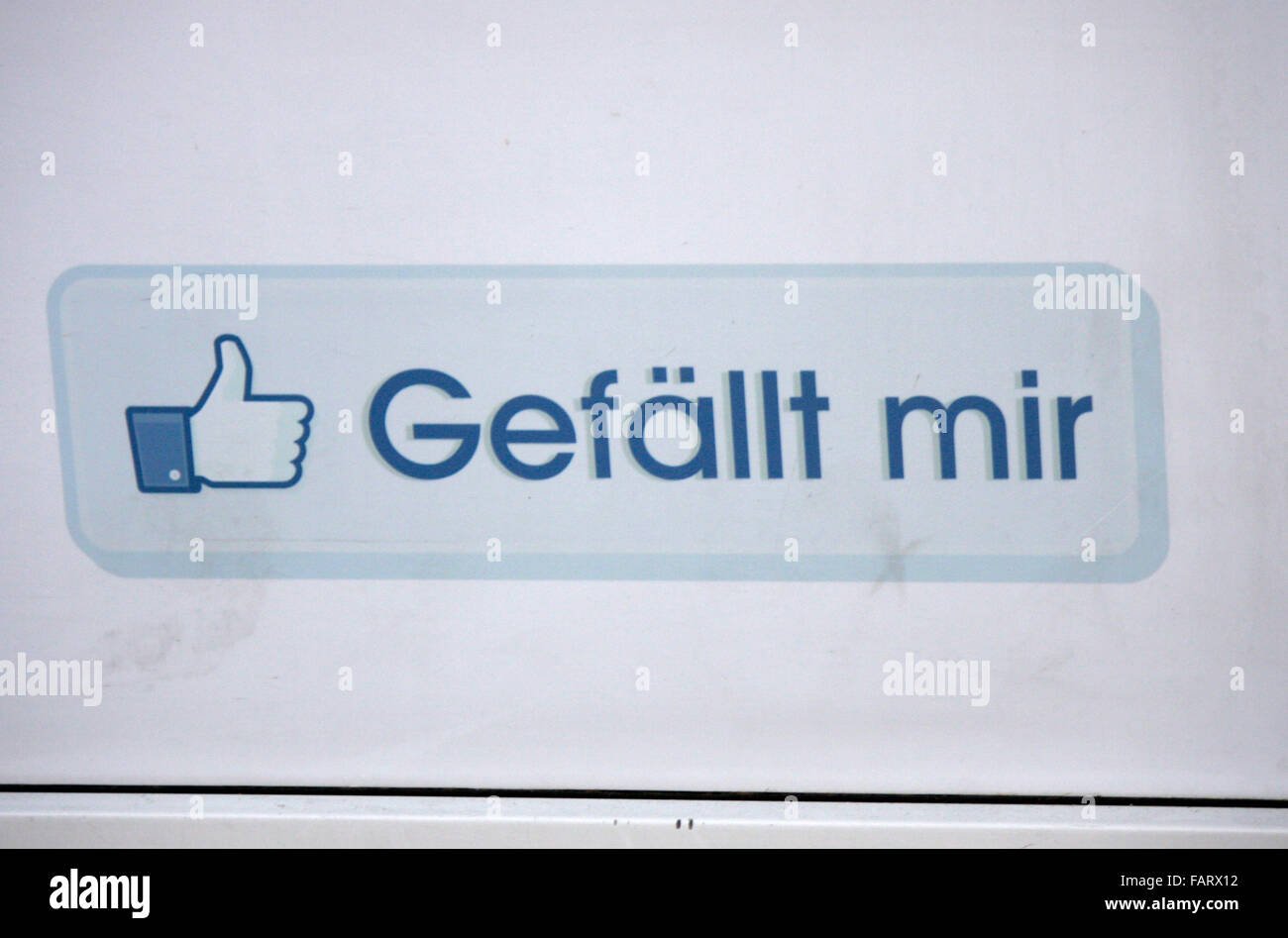 Markenname: "Facebook gefällt Mir', Berlin. Stockfoto