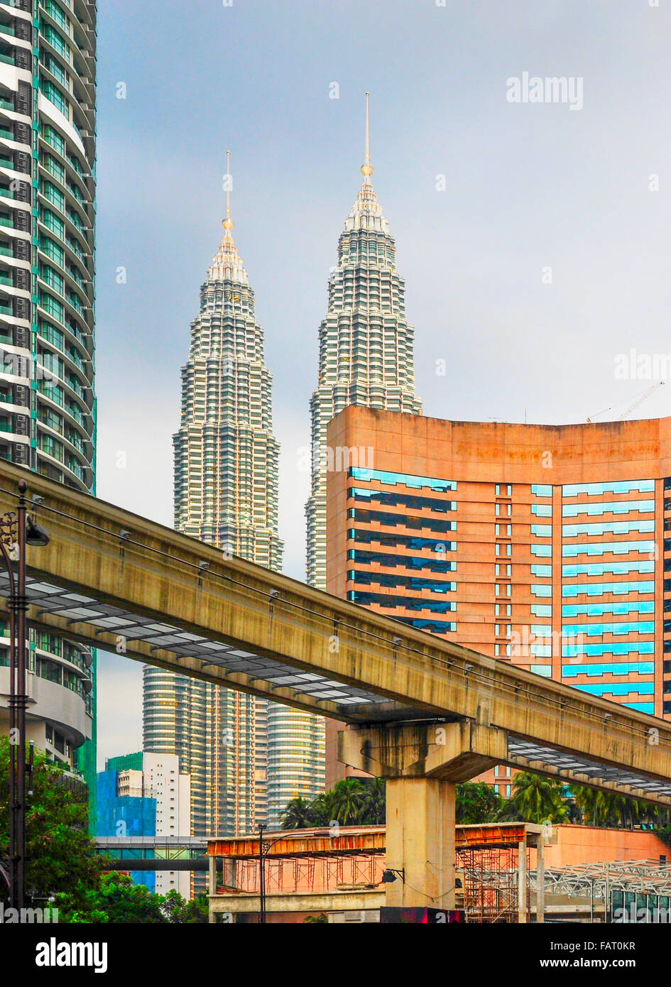 Kuala Lumpur chaotisch Architektur. Malaysien Stockfoto