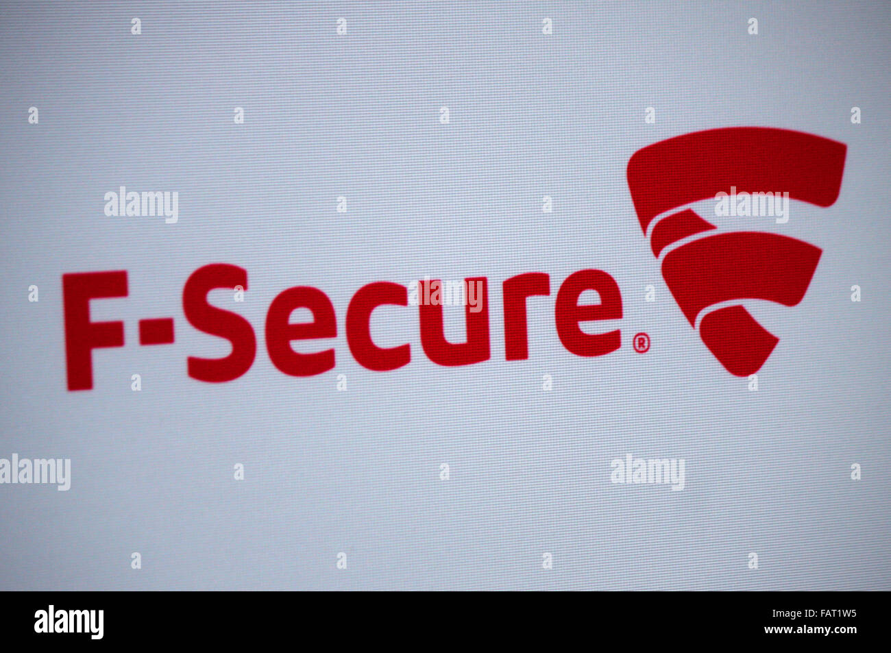 Markenname: 'F Secure", Berlin. Stockfoto