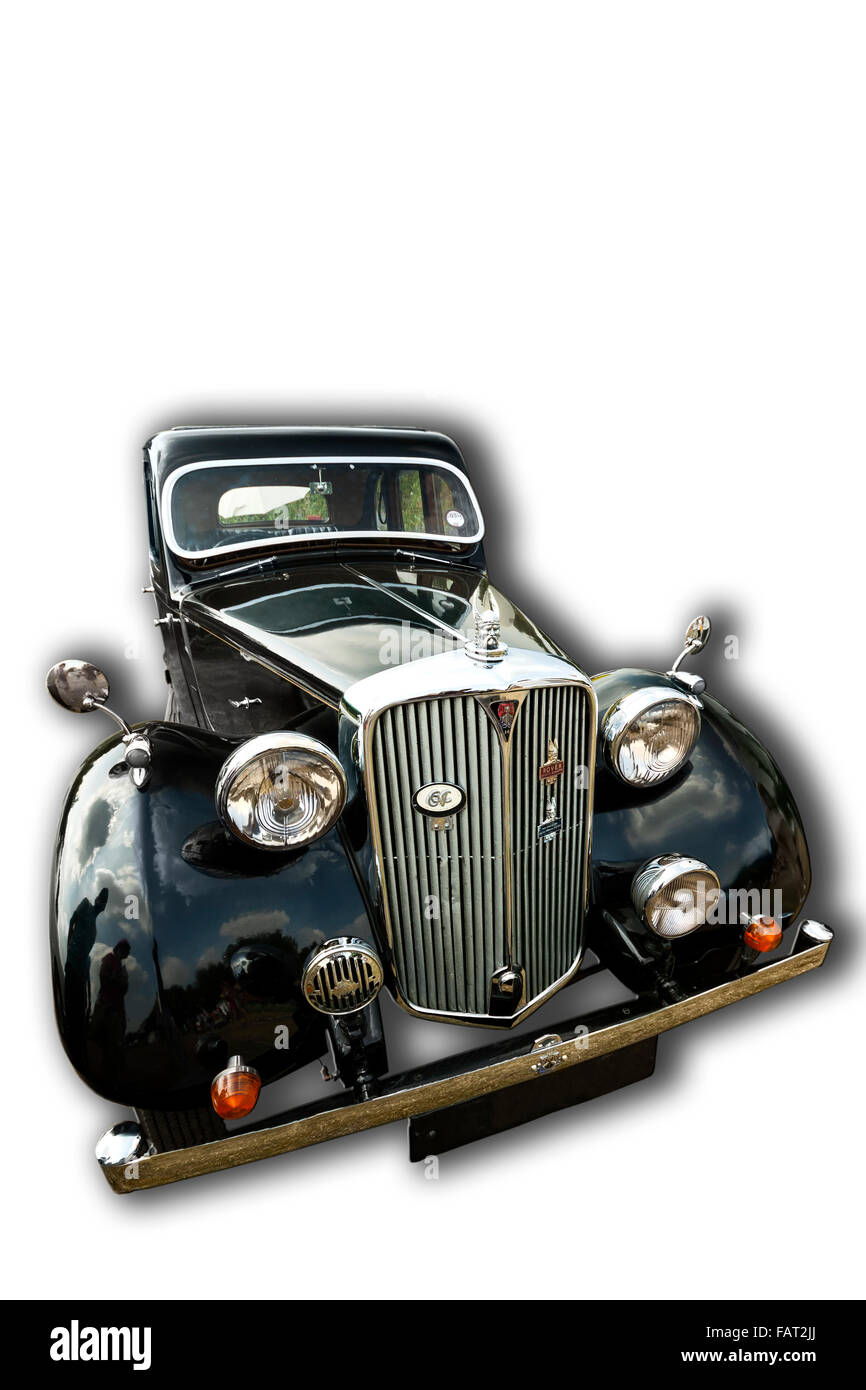 Billericay, Essex, UK - Juli 2013: Sommer Fest Oldtimer zu zeigen, zeigte schöne 1938 Modell Rover 14 Saloon. Stockfoto