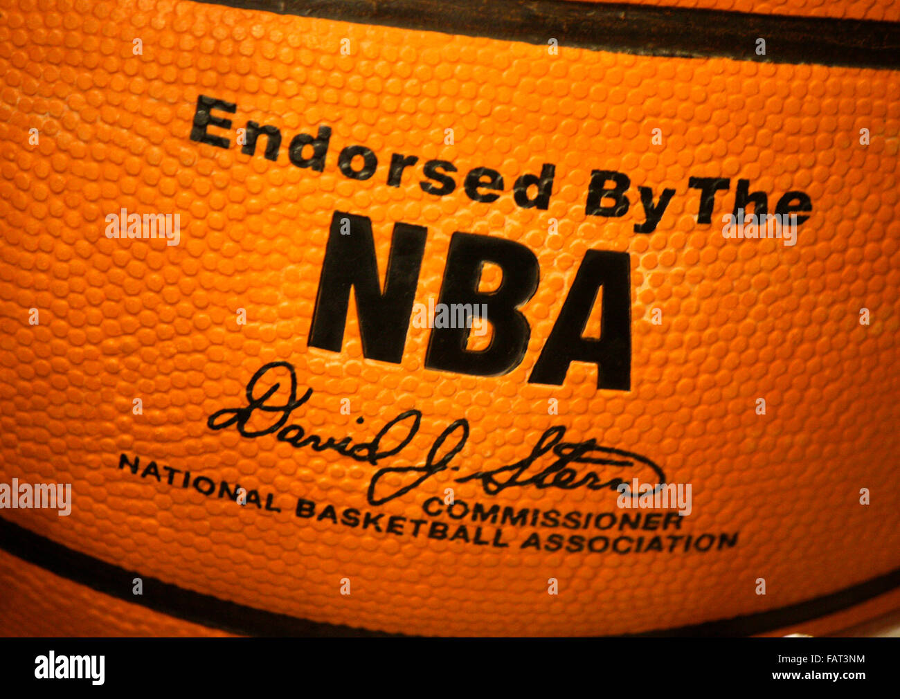 Markenname: "NBA-National Basketball Association", Berlin. Stockfoto