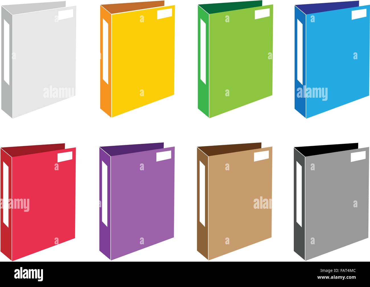 Abbildung Ansammlung Colorsful Datei Ordner Symbole Oder Office Foloder Symbole Fur Backups Und Speicherung Von Daten Stock Vektorgrafik Alamy