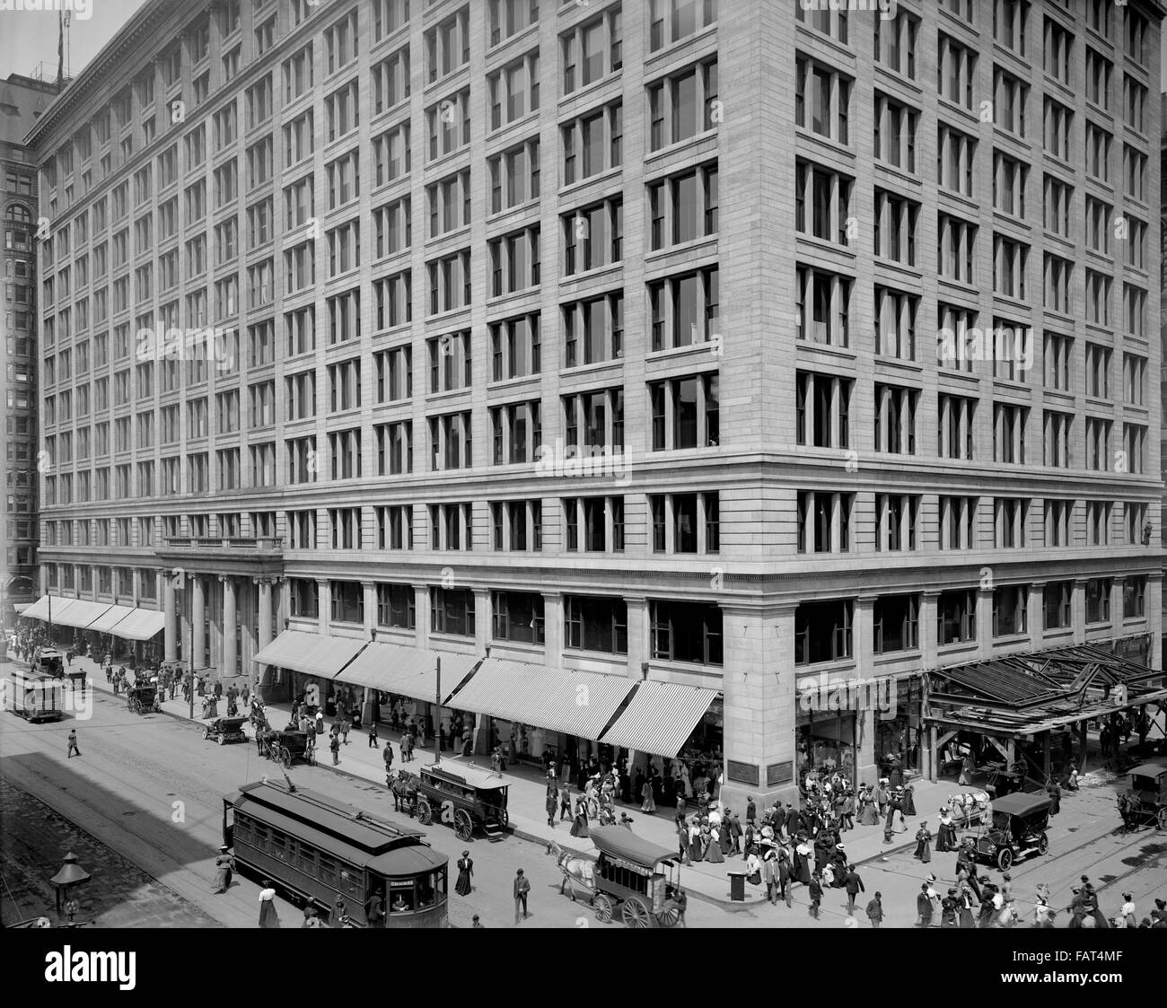 Marshall Field's Store, Chicago, Illinois, USA, ca. 1908 Stockfoto