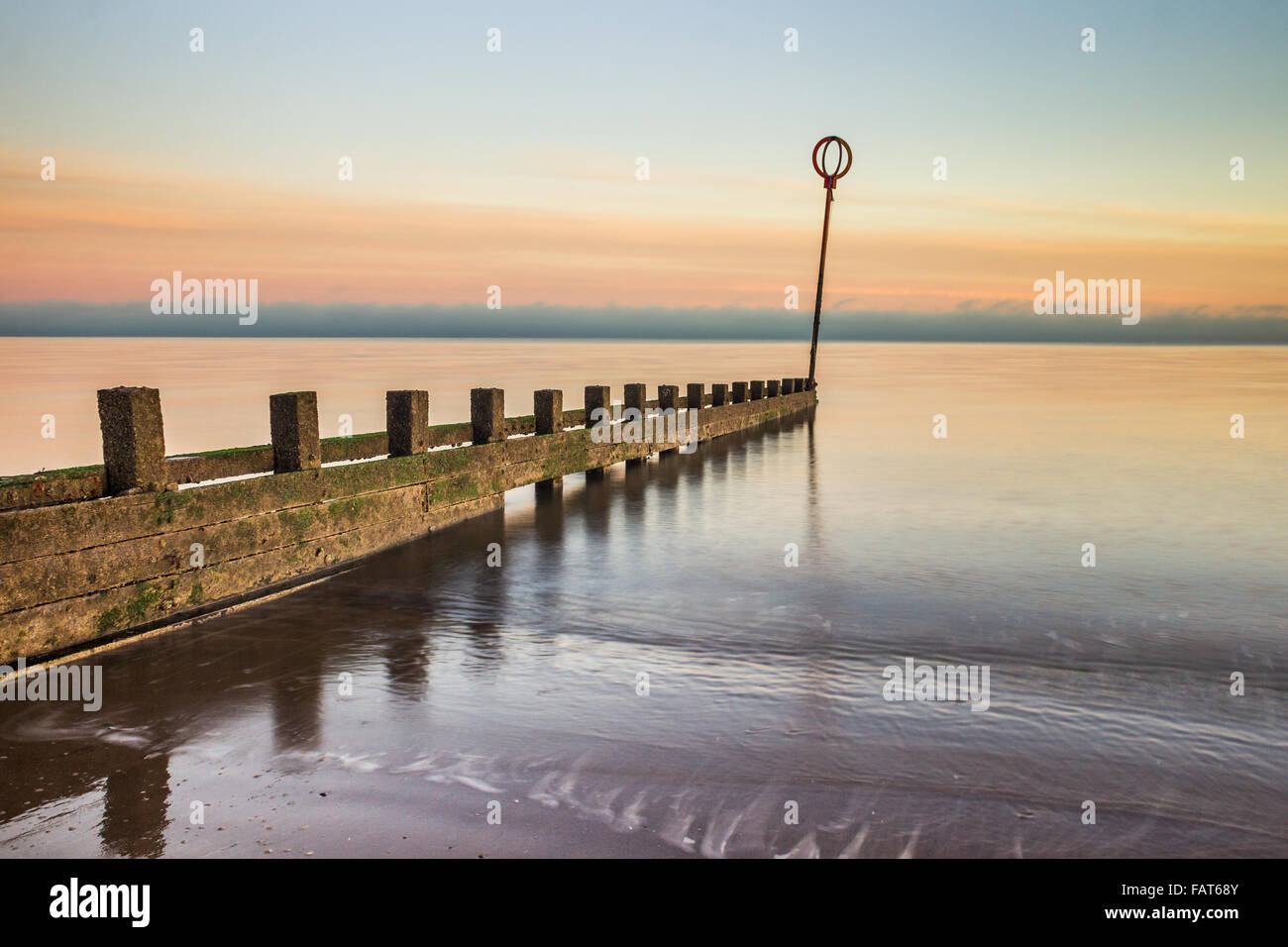 Portobello Beach Sunrise, Edinburgh Stockfoto