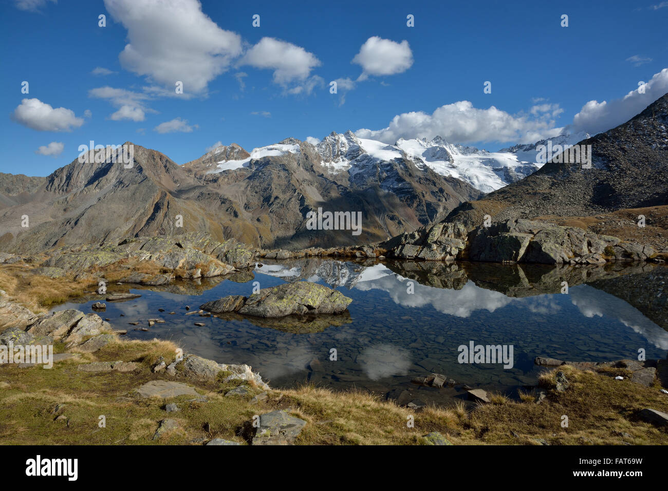 Berglandschaft des Nationalparks Gran Paradiso Stockfoto