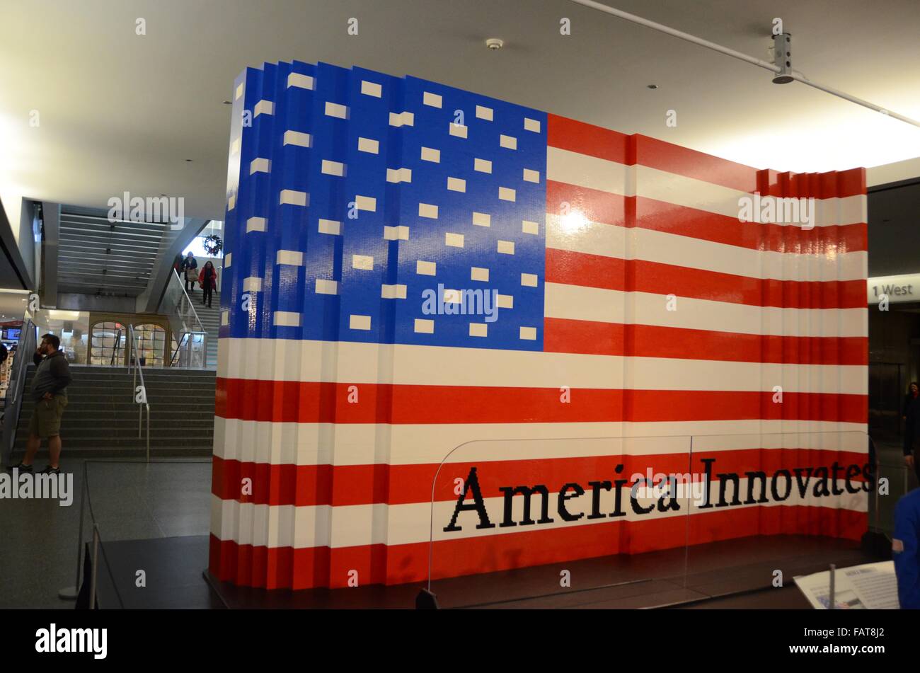 National Museum of American History Lego Flagge Stockfoto