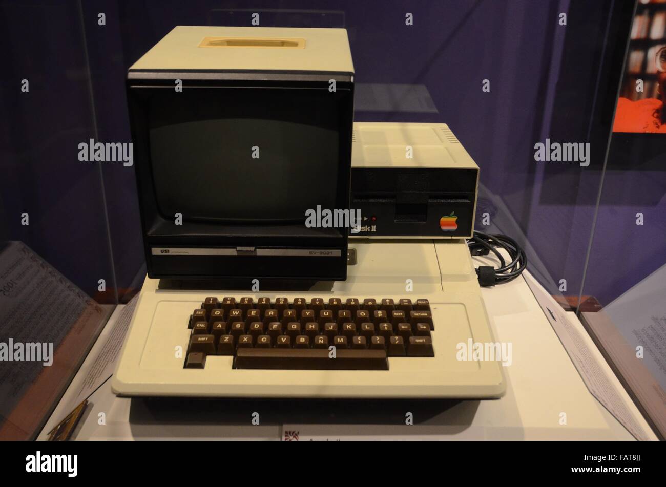 National Museum of American History-Apple 2-Computer der 1980er Jahre Stockfoto