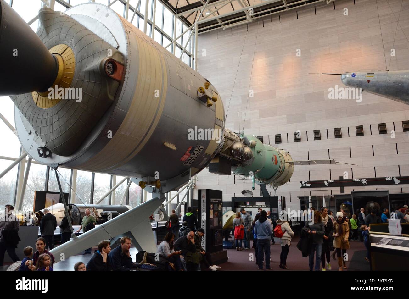 National Air and Space Museum Soyez Apollo Link Speicherplatz Stockfoto