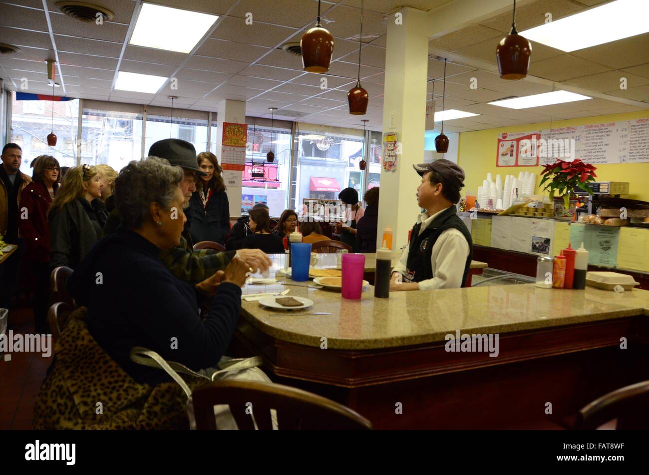 Lincolns Waffel shop Washington dc Diner touristischen stop Stockfoto