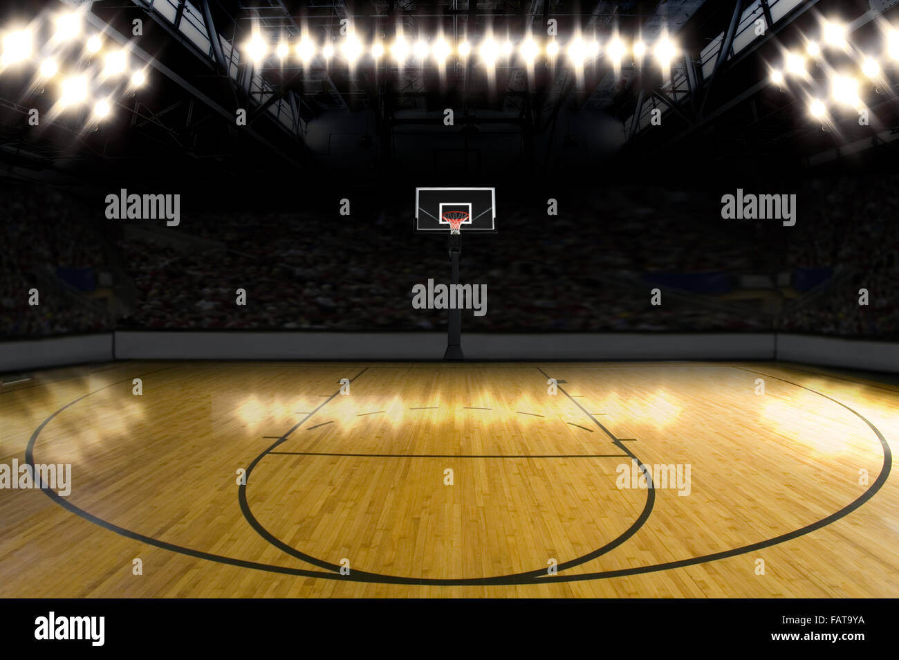 Basketballplatz. Stockfoto