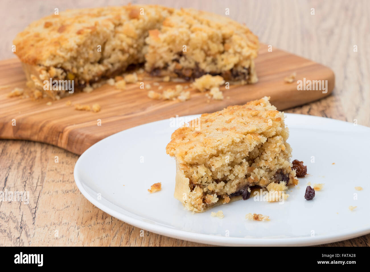 Buxton Pudding von Buxton in Derbyshire, England. Stockfoto