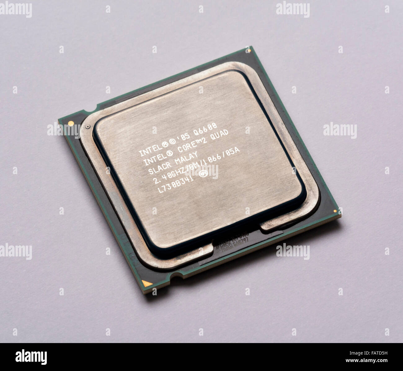 Intelprozessor cpu Stockfoto