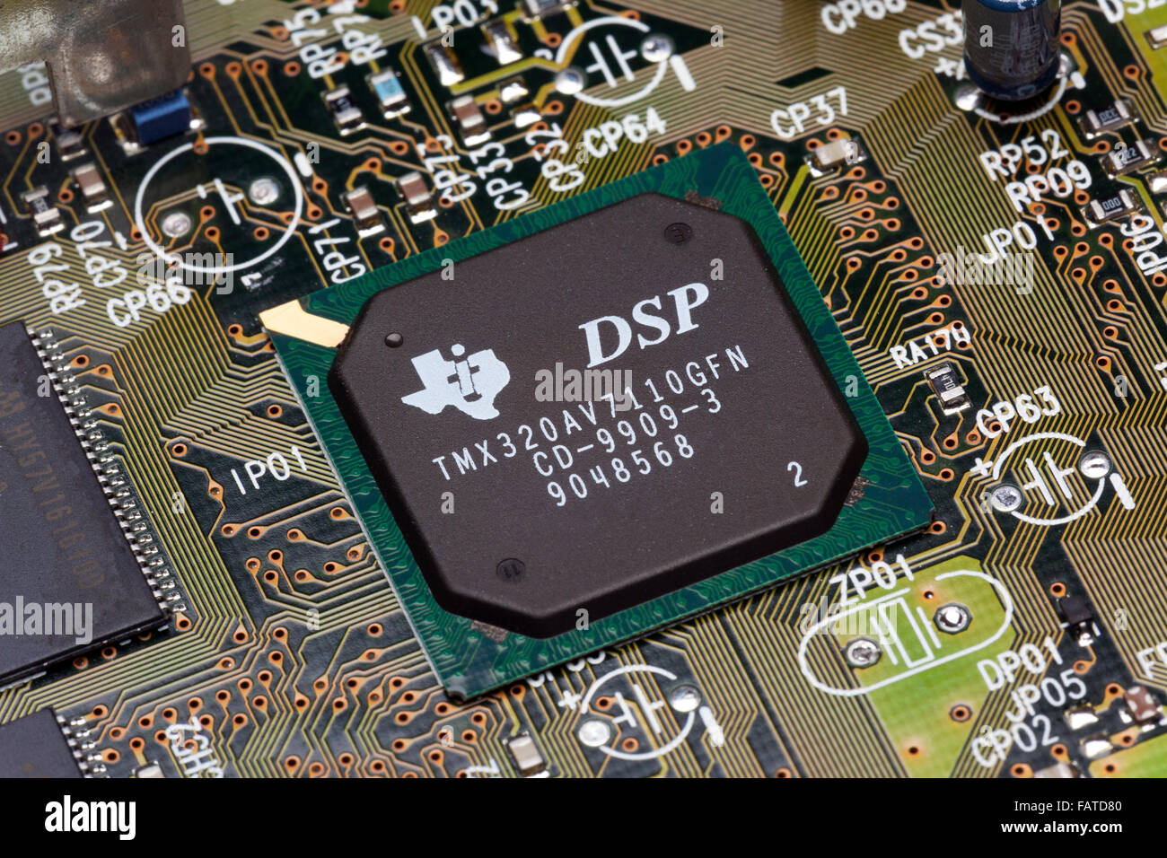 Texas Instruments-digitaler Signal-Prozessor-chip Stockfoto
