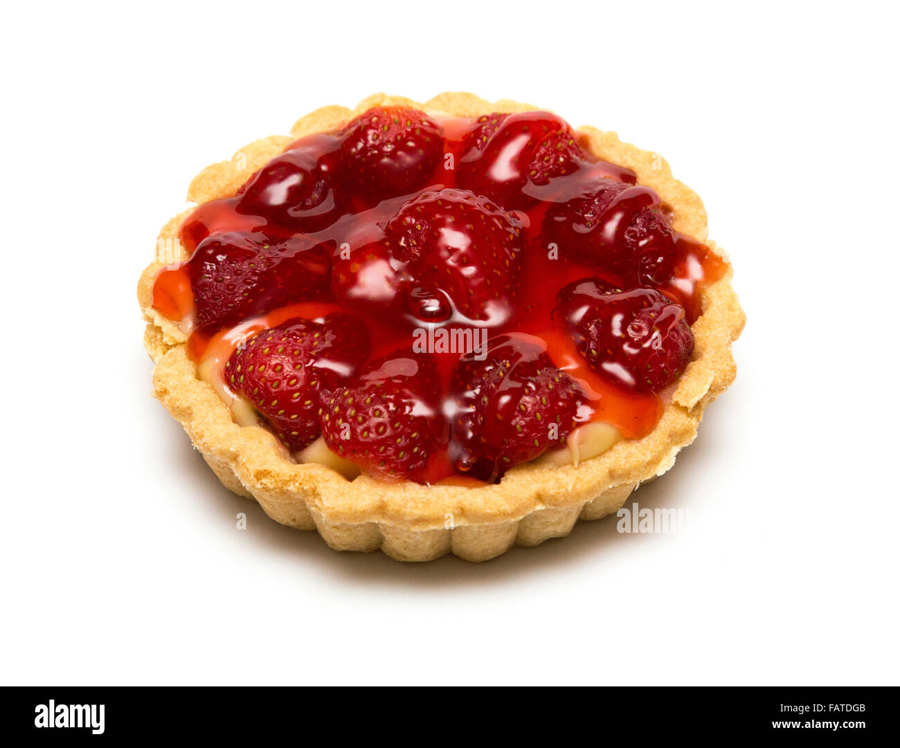 Erdbeer-Tarte Stockfoto