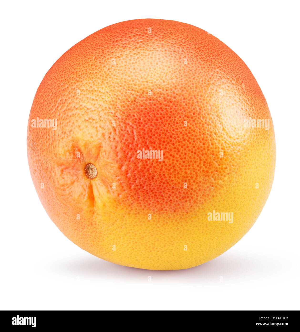 Grapefruit auf dem weißen Hintergrund isoliert. Stockfoto