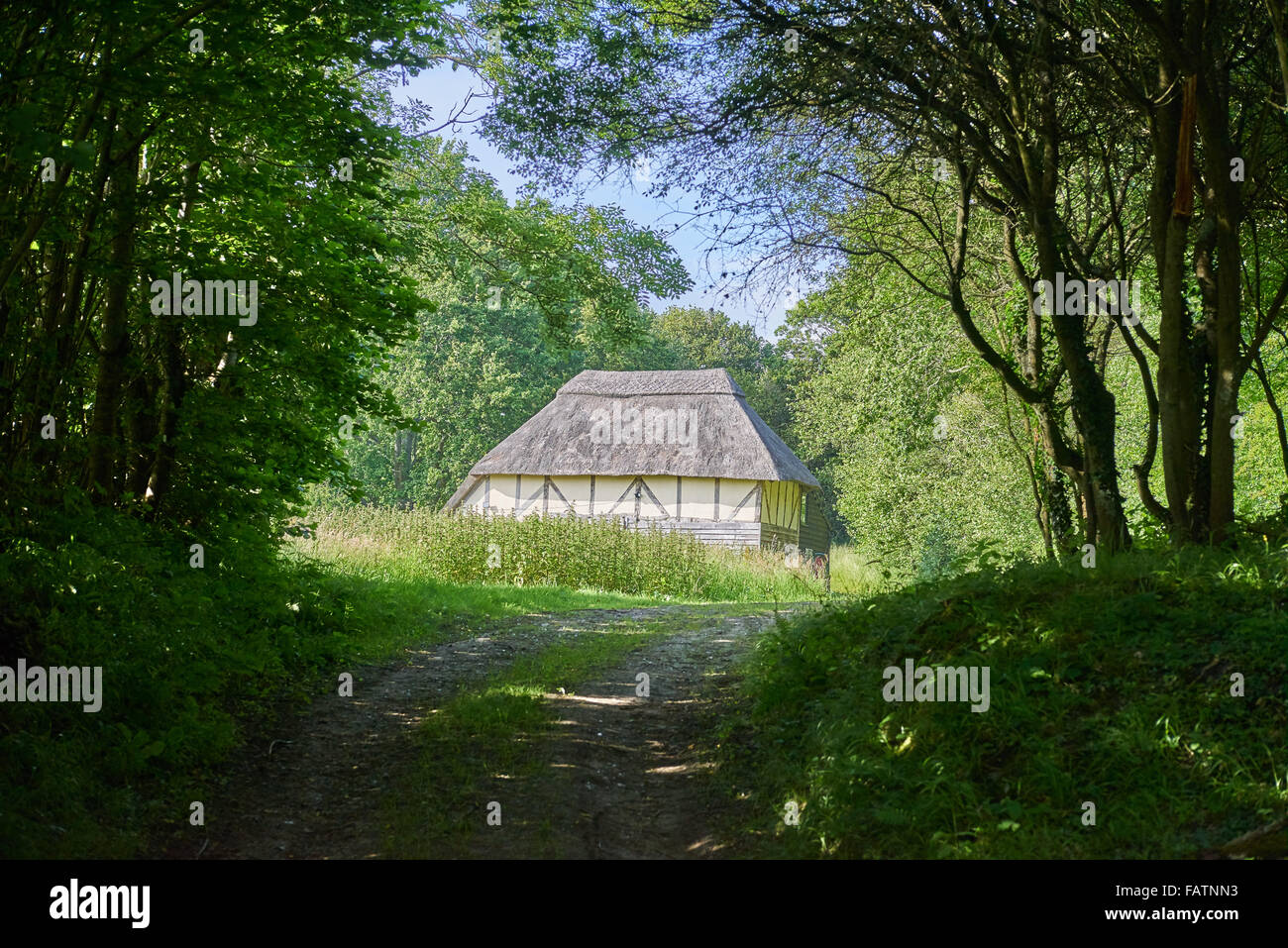 Traditionelle, historische Farm oder Bauernhof Gebäude der hohen Weald AONB Stockfoto