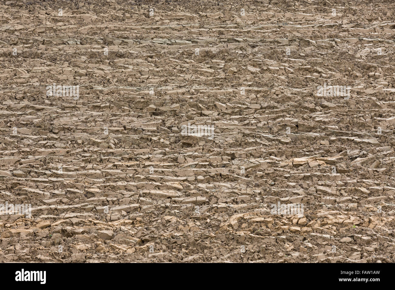 Frisch gepflügtes Feld Hintergrund Stockfoto