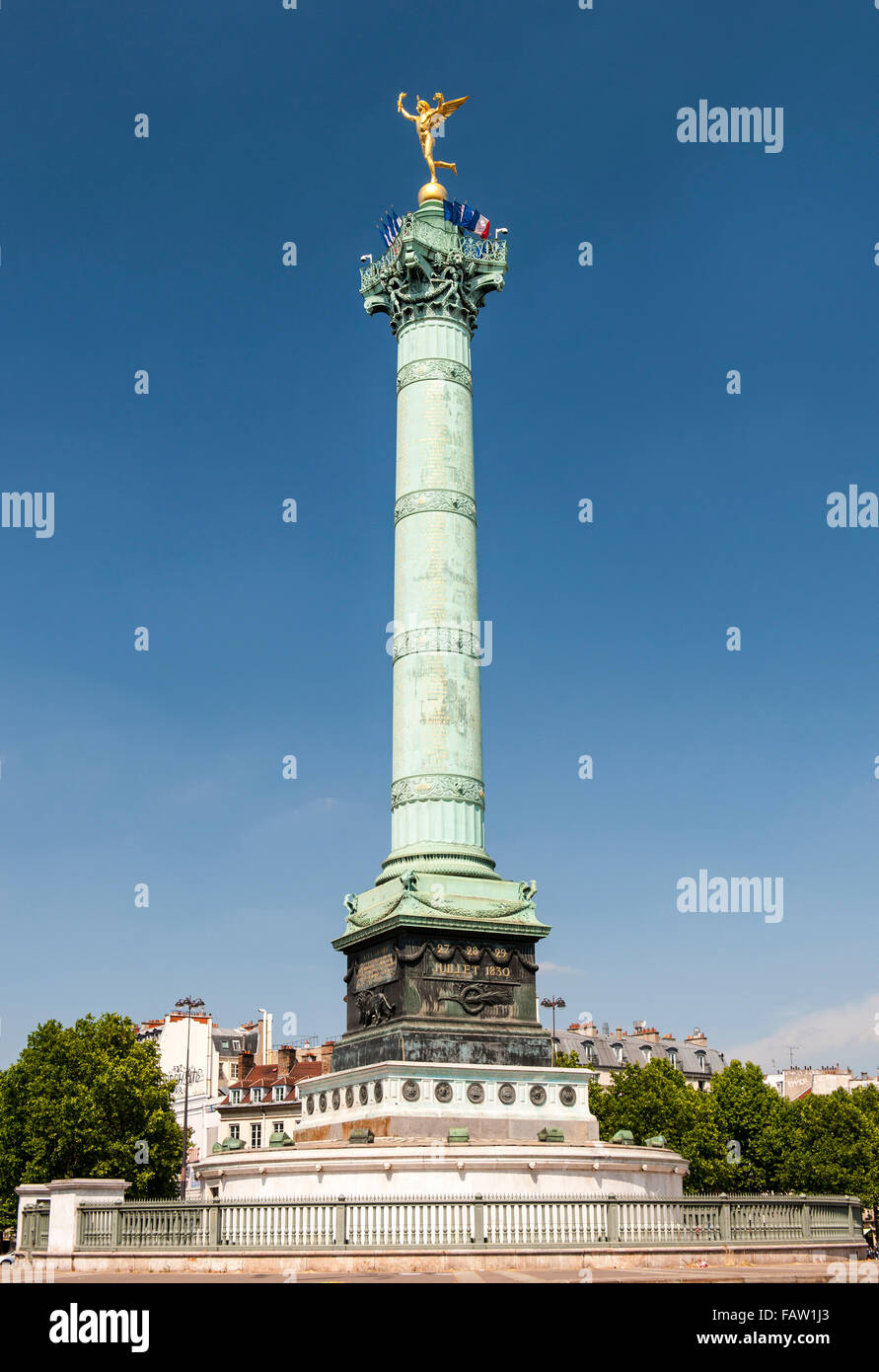 Place De La République Monument von Paris. Stockfoto