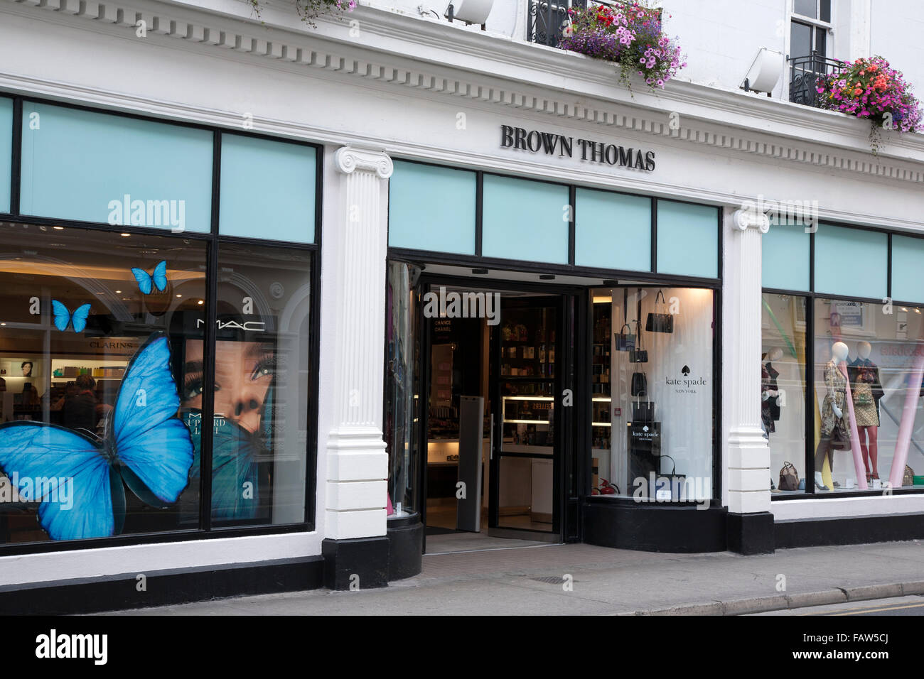 Eingang des braunen Thomas Shop, Galway, Irland Stockfoto