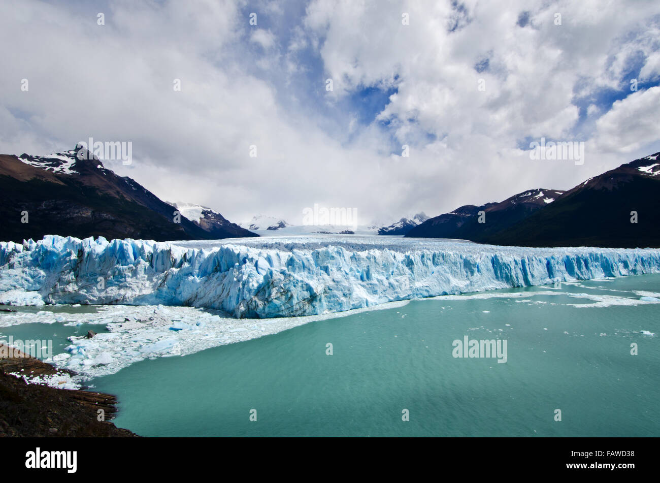 Perito Moreno Gletscher, Nationalpark Los Glaciares, Patagonien, Argentinien Stockfoto
