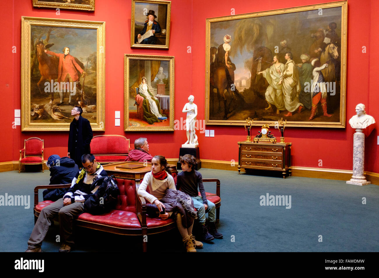 Innenraum der Scottish National Gallery Art Museum in Edinburgh-Schottland-Großbritannien Stockfoto