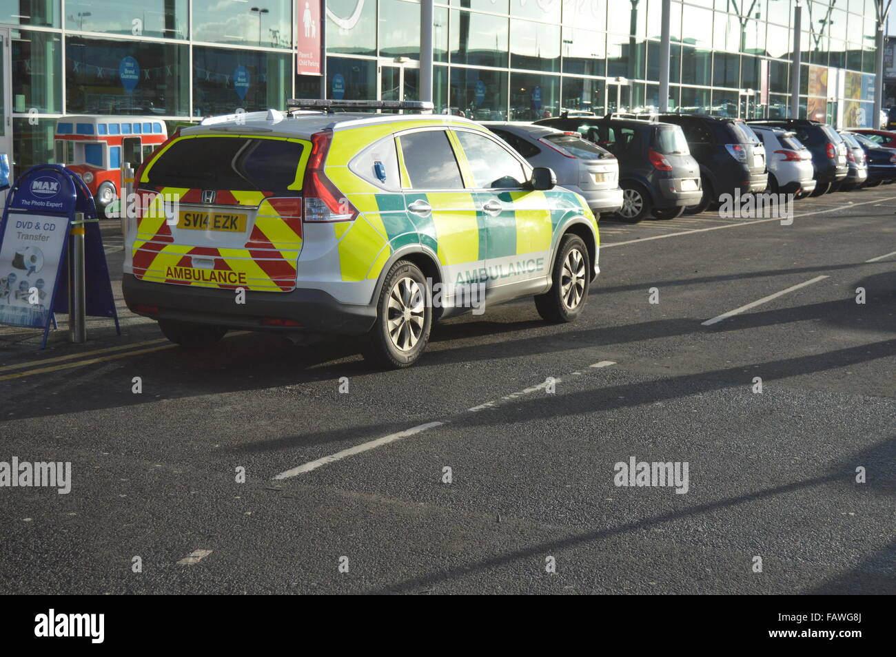 Schottischer Krankenwagen Service Honda C-RV Rapid Response Unit Stockfoto