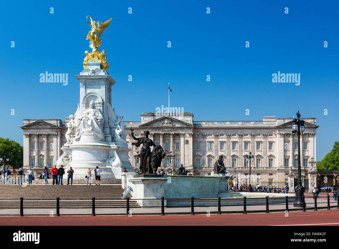 Buckingham Palace London, Heimat der Königin von England. Stockfoto