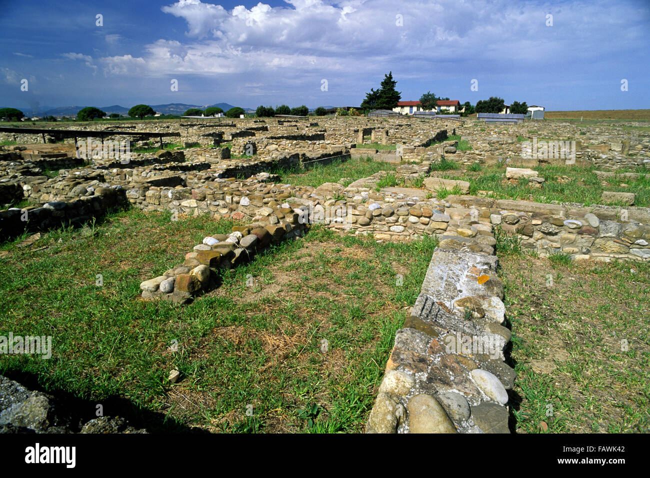 Italien, Basilicata, Policoro, archäologisches Gebiet Heraclea, antike griechische Stadt der Magna Graecia Stockfoto