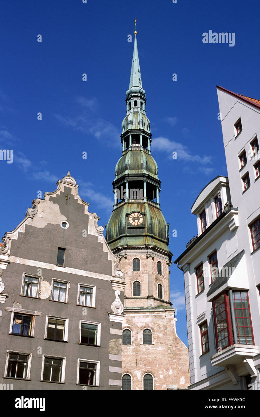 Lettland, Riga, Peterskirche Stockfoto