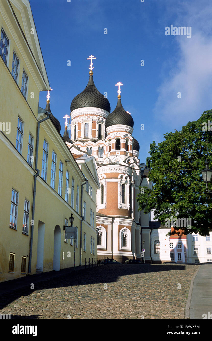 Estland, Tallinn, Toompea, Alexander Newski orthodoxe Kathedrale Stockfoto