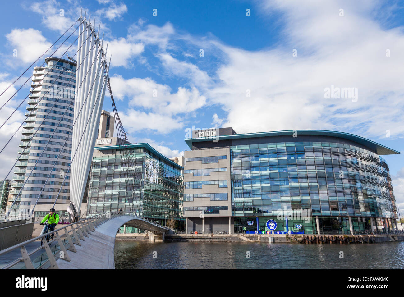 BBC an der Medienstadt UK, Salford Quays, Manchester, England, UK Stockfoto