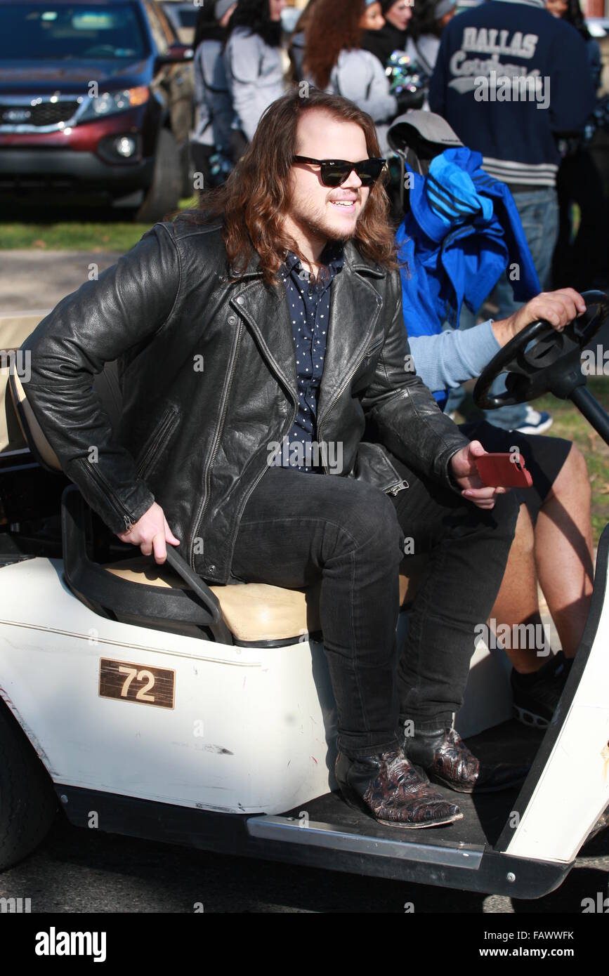 'American Idol' Gewinner Caleb Johnson in 2015 Thanksgiving Day parade mit Philadelphia: Caleb Johnson wo: Philadelphia, Pennsylvania, USA bei: 26. November 2015 Stockfoto