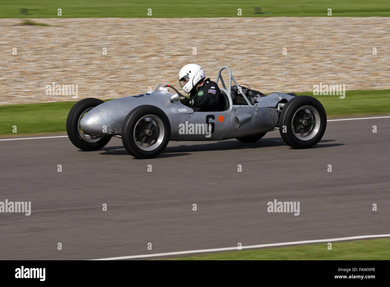 Nigel Ashman Rennwagen ein Cooper-Norton Mk5 500cc Formel 3 beim Goodwood Revival in der Earl of March Trophy Rennen; Stockfoto