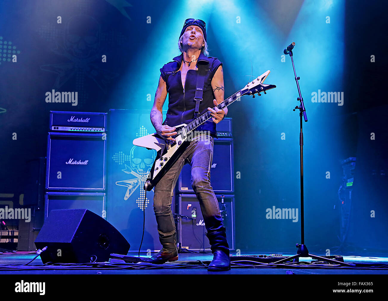 Michael Schenker Group in Manchester O2 Apollo Featuring: Michael Schenker Where: Manchester, Vereinigtes Königreich bei: 28. November 2015 Stockfoto