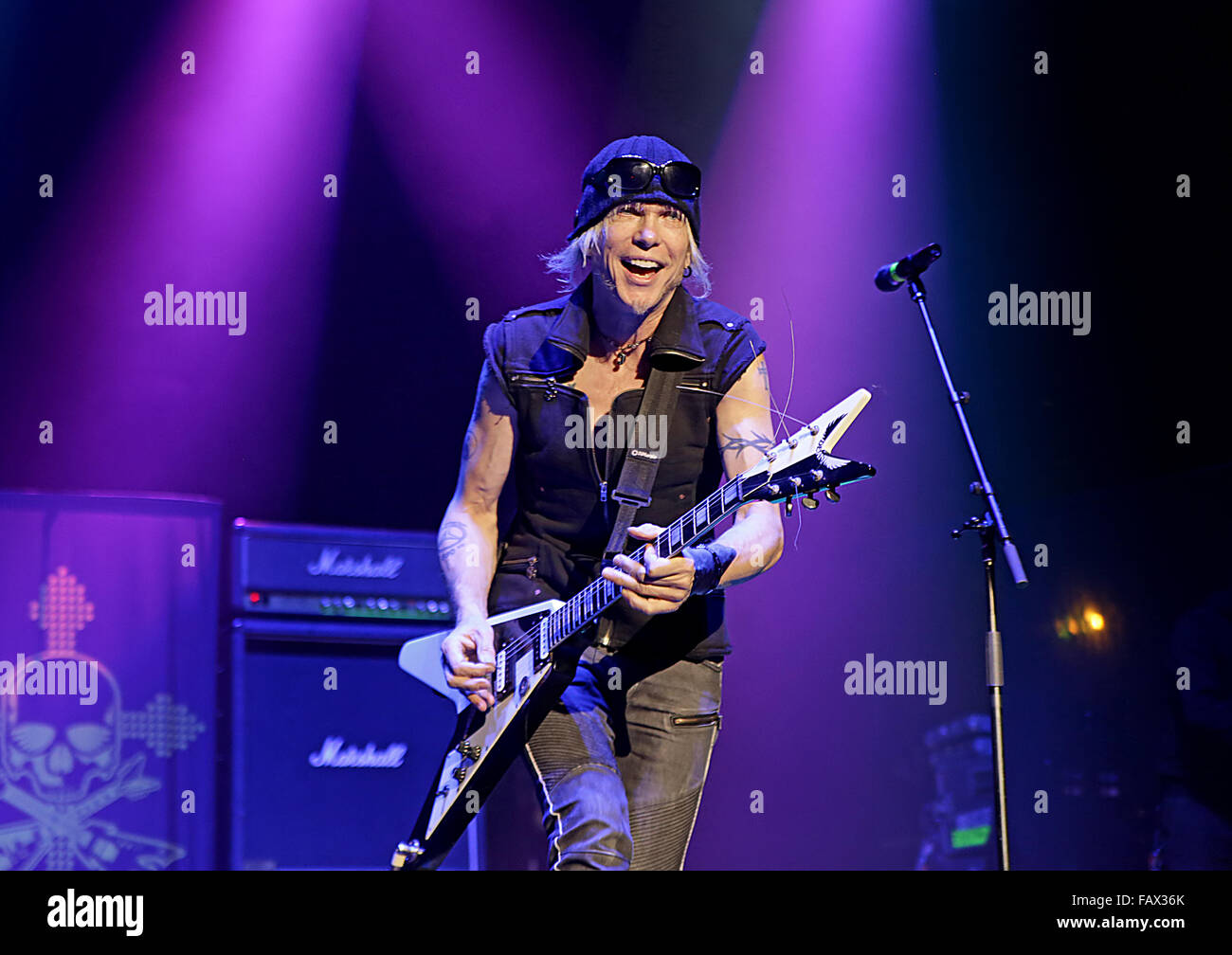 Michael Schenker Group in Manchester O2 Apollo Featuring: Michael Schenker Where: Manchester, Vereinigtes Königreich bei: 28. November 2015 Stockfoto