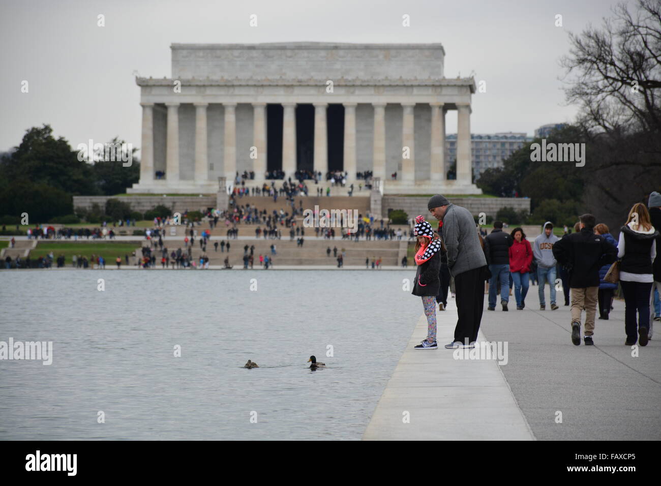 Lincoln Memorial Reflexion pool Stockfoto
