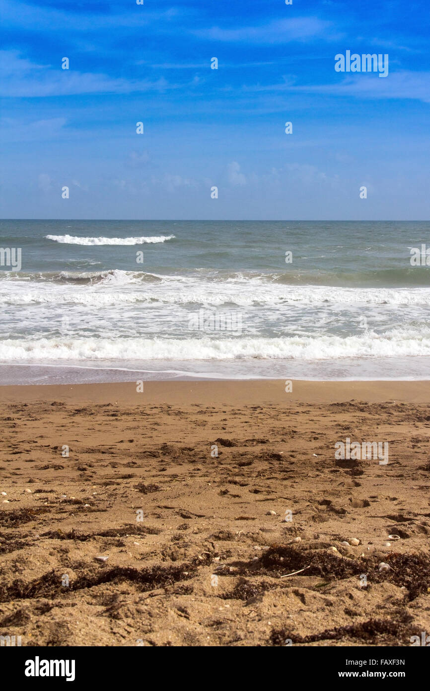 vertikale malerischen Strand und das Meer-Landschaft in Florida Stockfoto