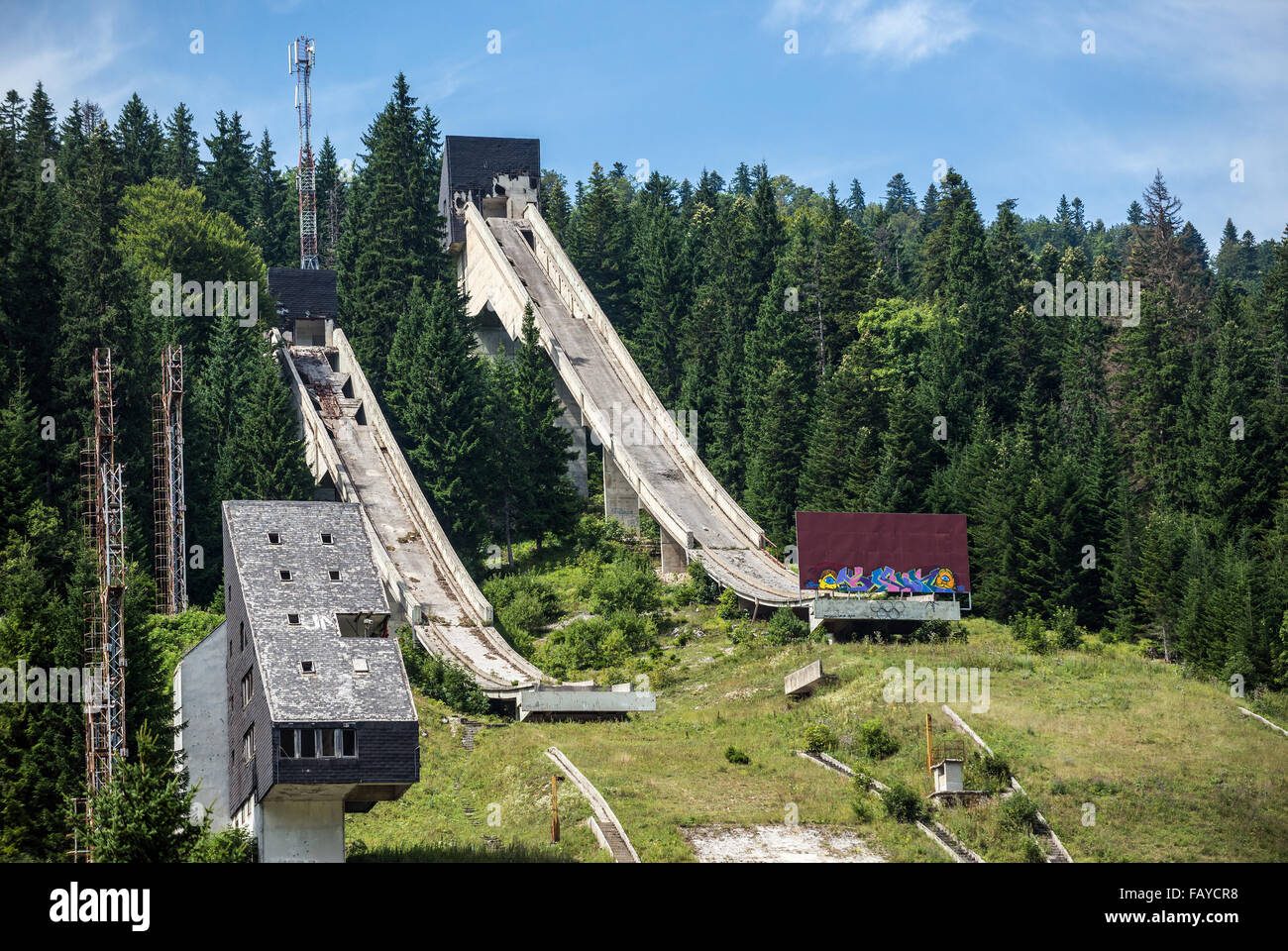 Igman Olympic springt auch genannt Malo Polje in Ilidža, Sarajevo