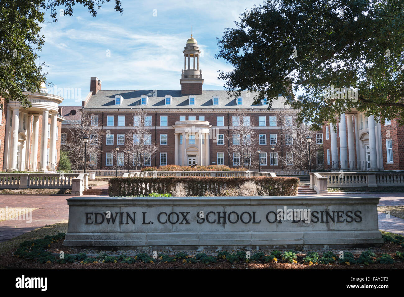 Edwin L. Cox Schule des Geschäfts, Southern Methodist University; Dallas, Texas, Vereinigte Staaten von Amerika Stockfoto