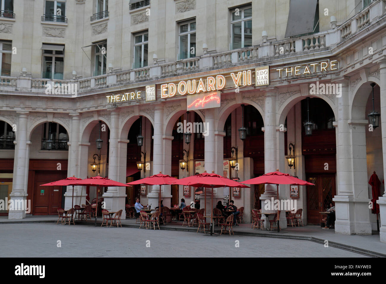 Das Théâtre Édouard VII (Edaward VII Theater) in Paris, Frankreich. Stockfoto