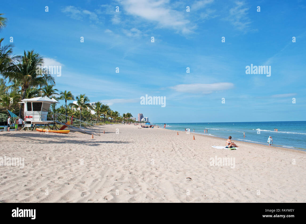 Fort Lauderdale, Fort Lauderdale, Florida Sunshine State, Küste, Golf von Mexiko, Atlantik, Vereinigte Staaten von Amerika, Usa Stockfoto