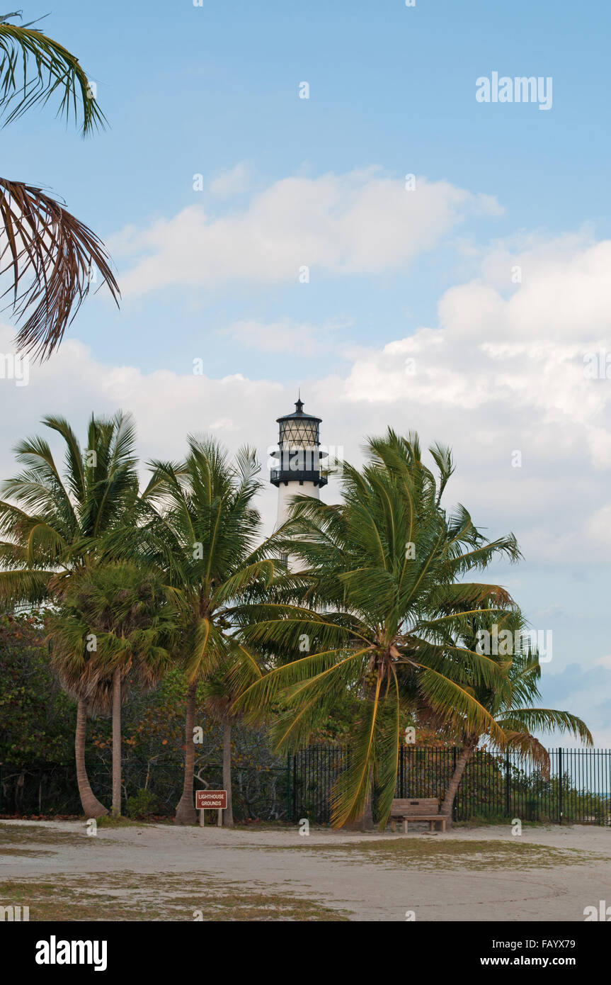 Bill Baggs Cape Florida State Park, geschützten Bereich, Florida Sunshine State, Küste, Golf von Mexiko, Atlantik Stockfoto