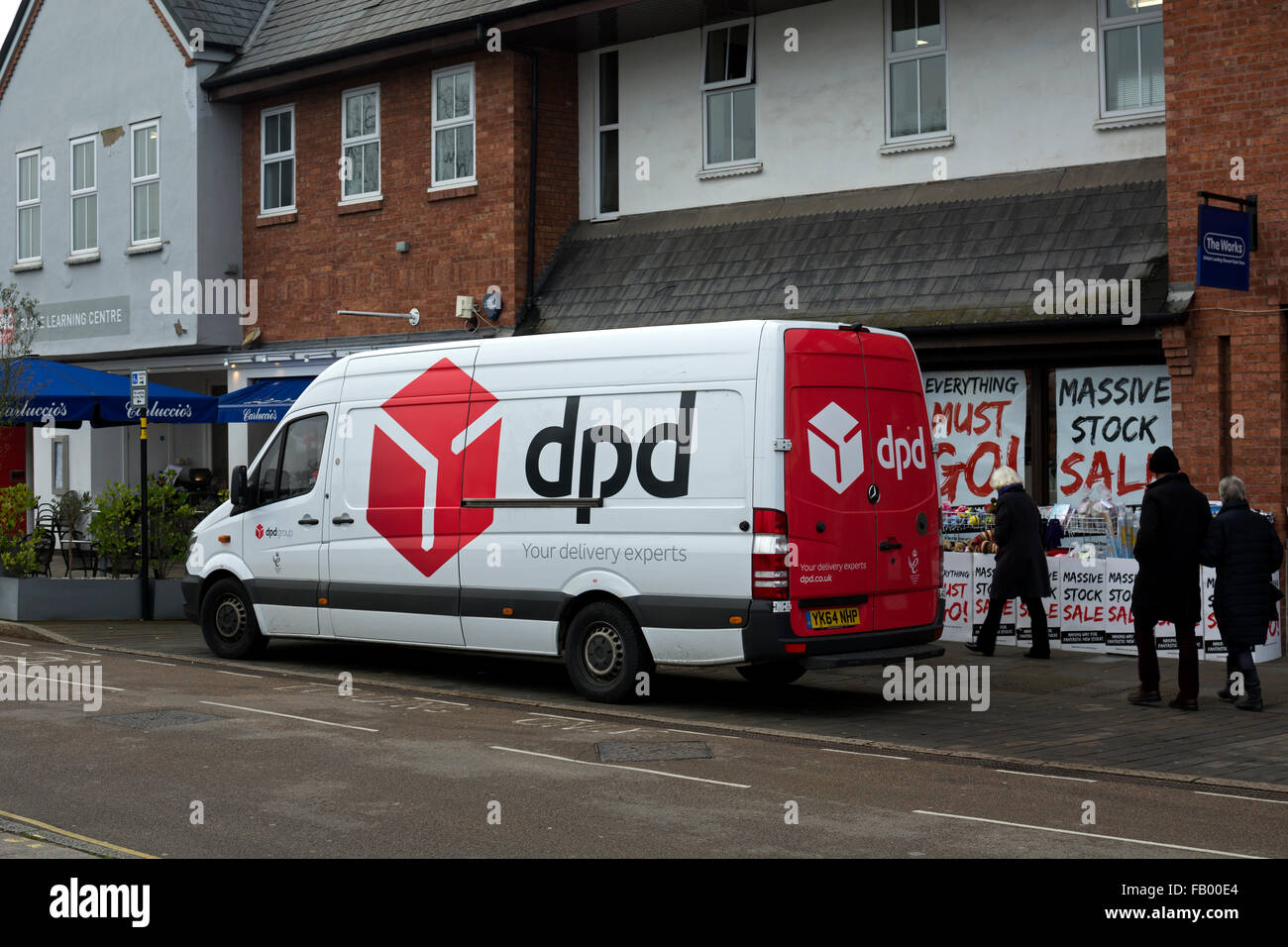 DPD Pakete Lieferwagen, London, UK Stockfoto
