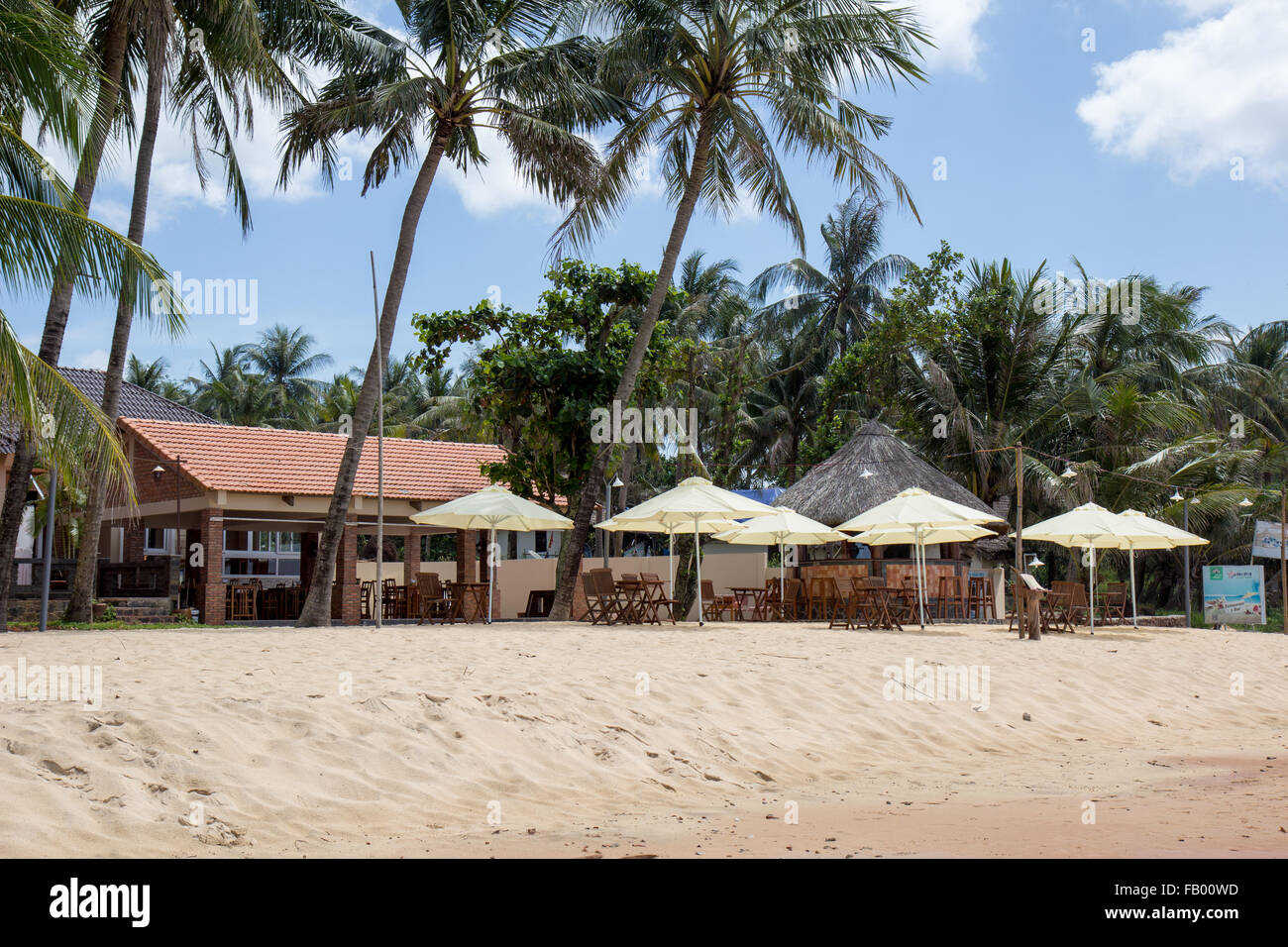 Restaurant in der Nähe von Meer auf der Palm beach Stockfoto