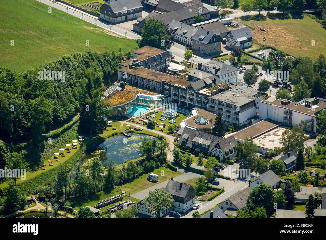 Gastronomie, Hotellerie, Tourismus, Romantik und Wellness Hotel Deimann in Schmallenberg Winkhausen, Schmallenberg, Sauerland, Stockfoto