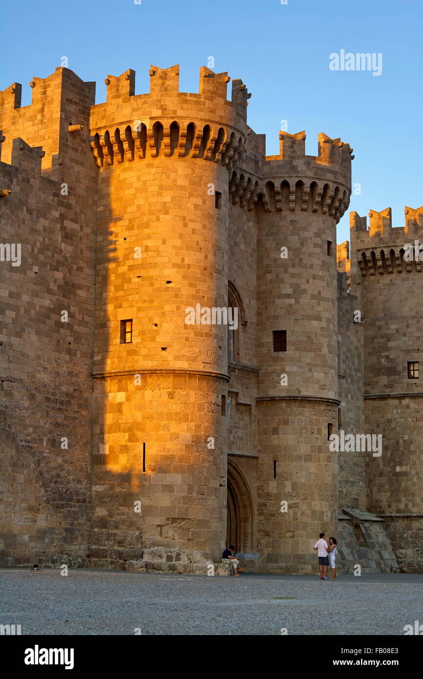 Der Palast der Großmeister, Altstadt von Rhodos, Dodekanes, Griechenland, UNESCO Stockfoto