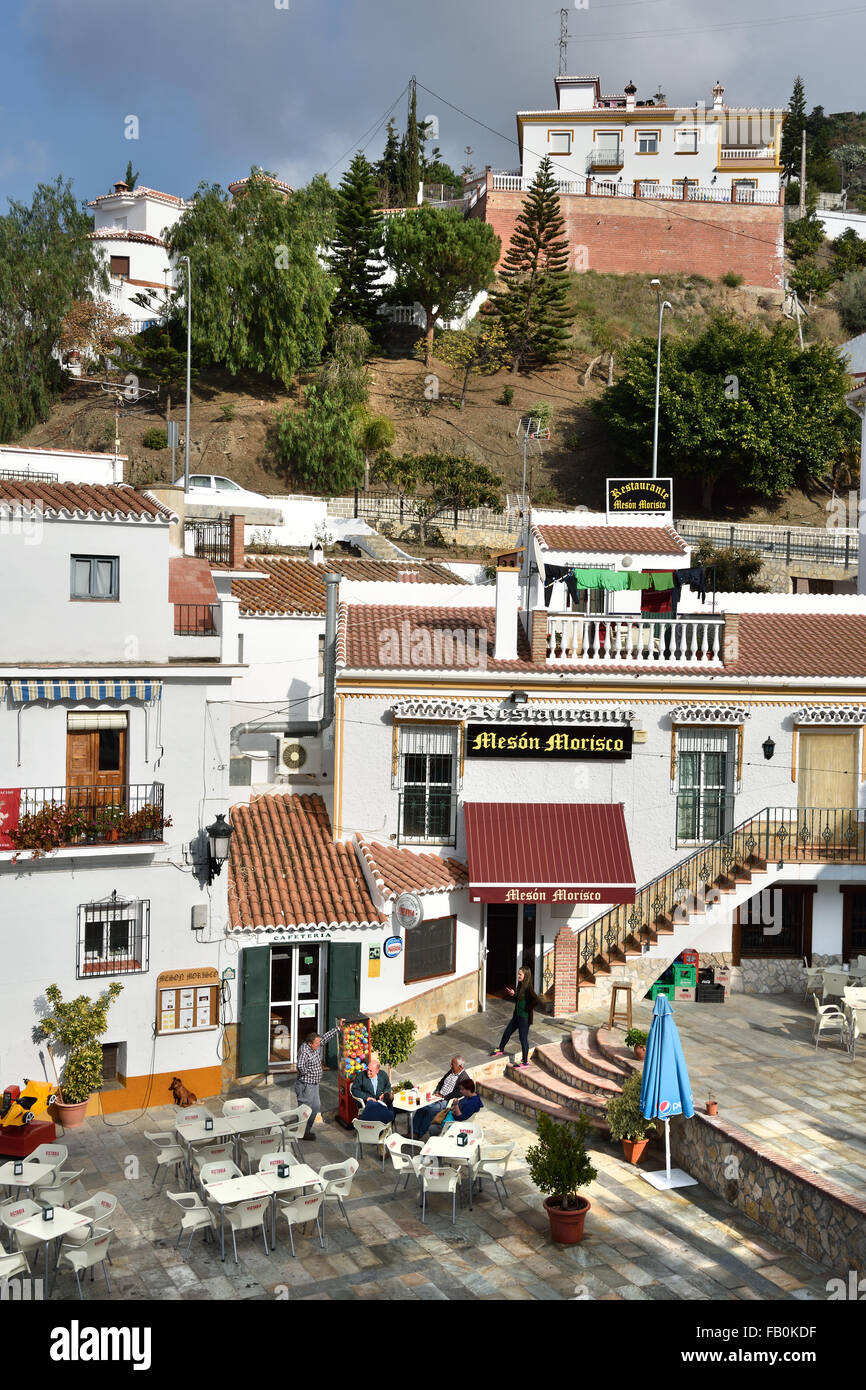 Sayalonga ist spanische Stadt in der Provinz Málaga Spanien Andalusien Stockfoto