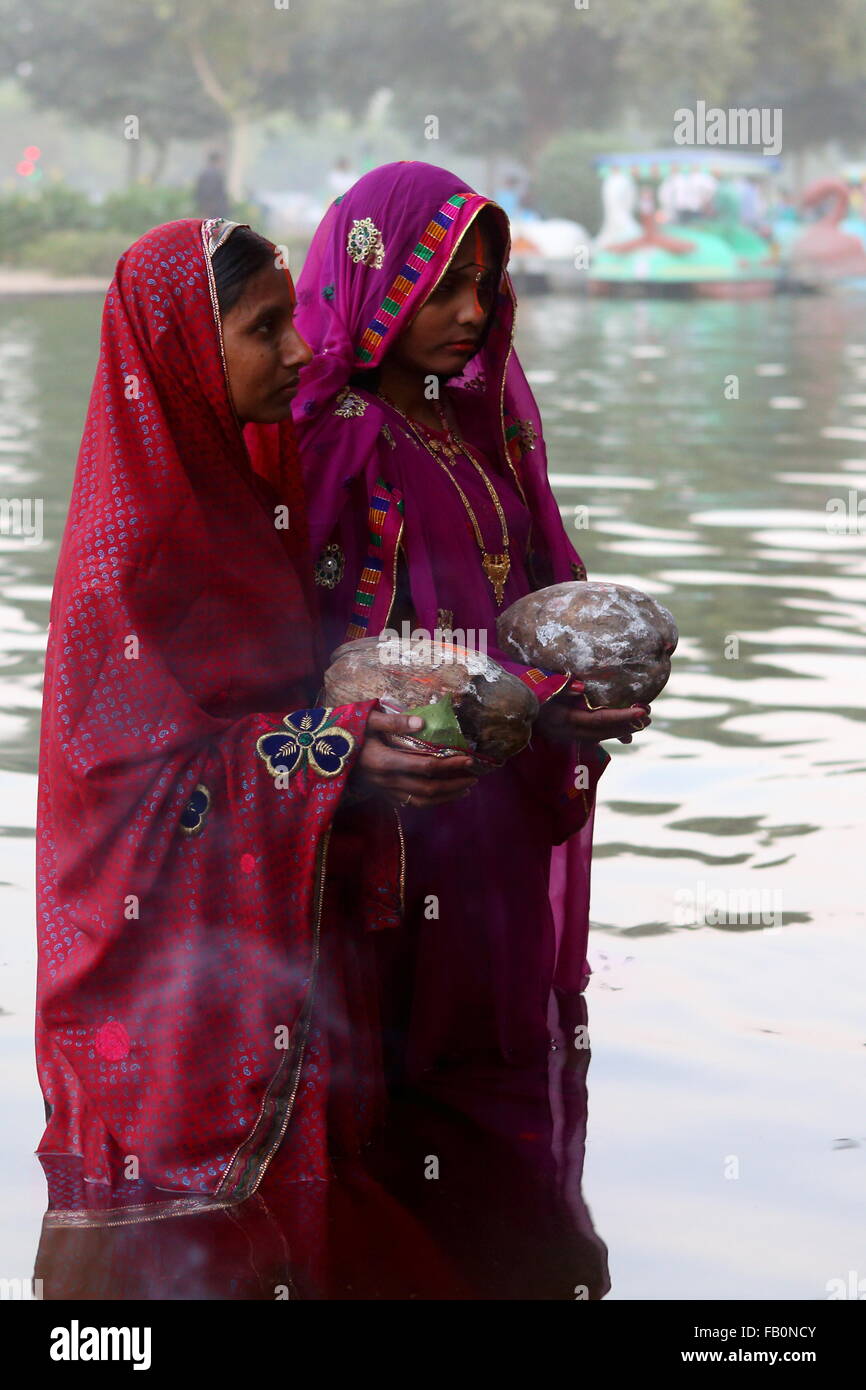 CHHATH PUJA Stockfoto